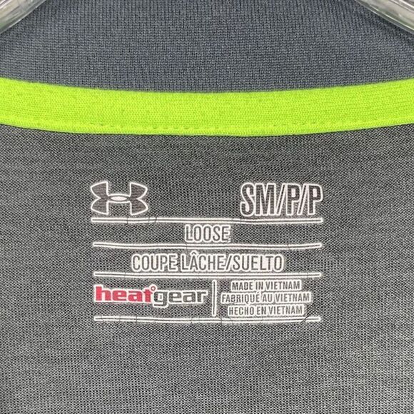 UNDER ARMOUR Mens 1/4-Zip Loose HeatGear Pullover Sz S Lightweight Long-Sleeve - Picture 8 of 9
